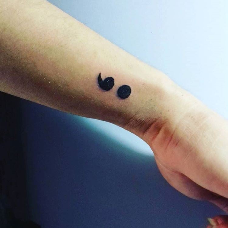 Meaning semicolon tattoo What Does