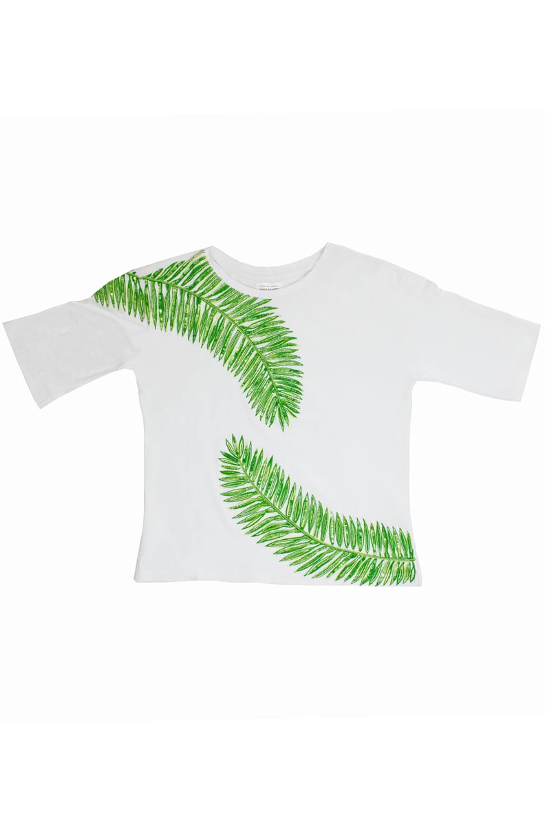 UNLEASHED by Kara Ross Palm Leaf Top