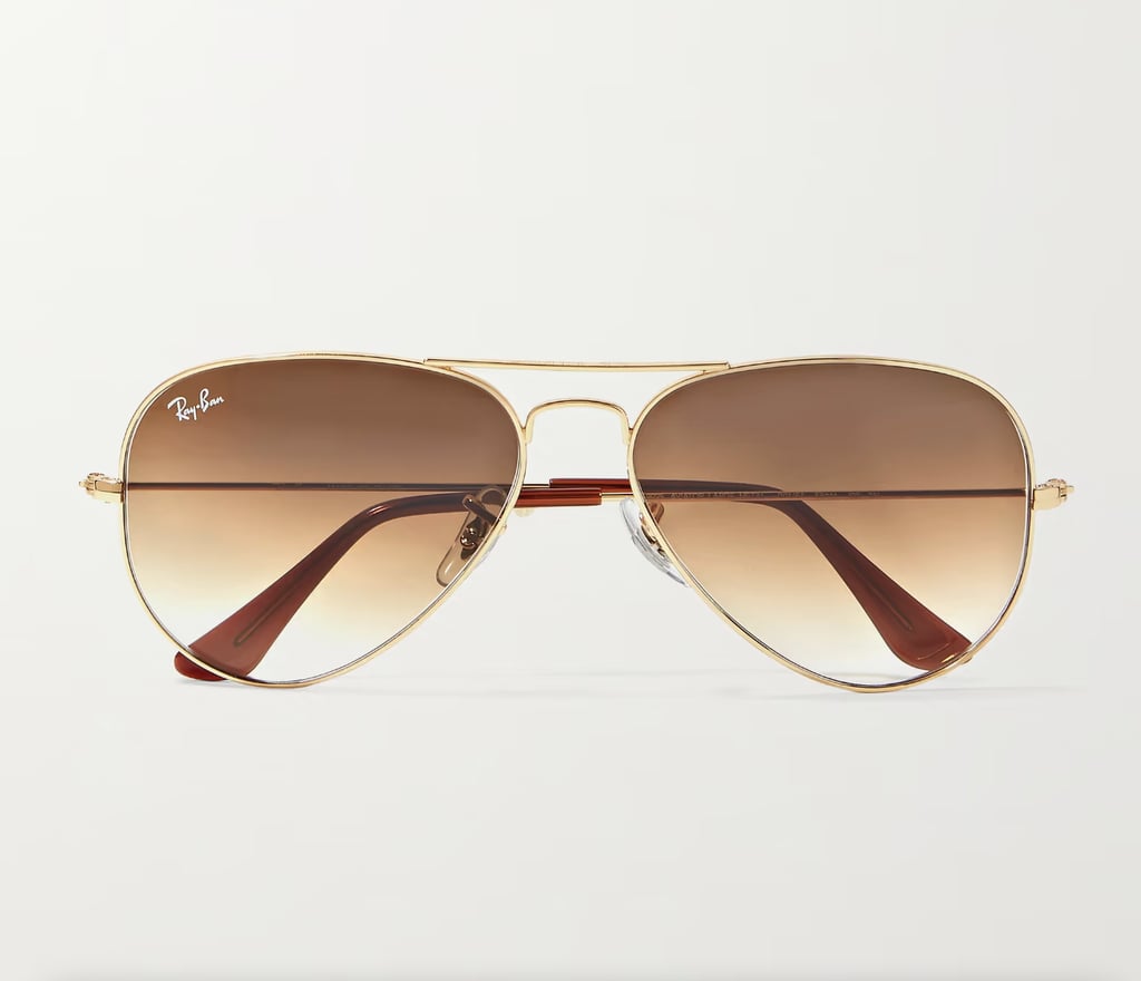 Ray-Ban Gold Tone Aviator Sunglasses