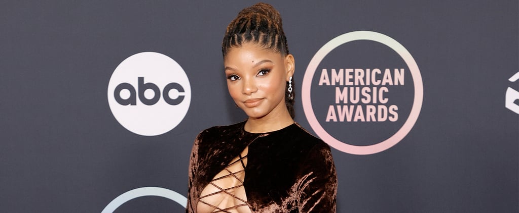 Halle Bailey Channels the Little Mermaid in Strappy Green Bikini