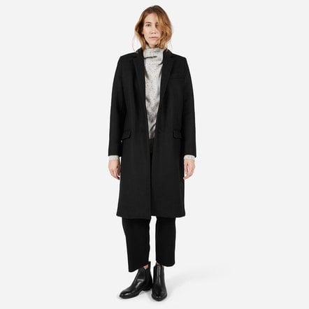 Wool Overcoat, Black