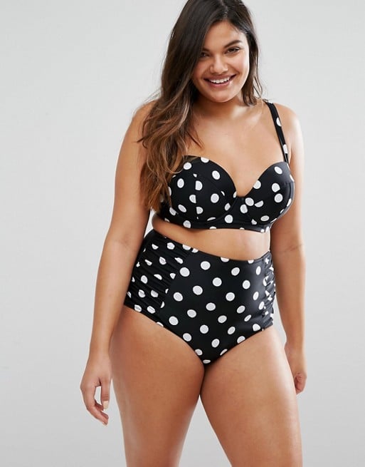 City Chic Spot Underwired Bikini Top