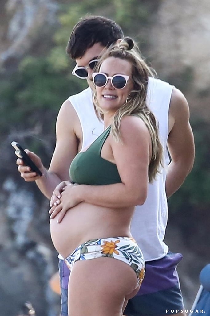 Hilary Duff Pregnant in a Bikini Pictures August 2018