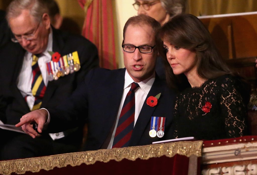 Prince William and Kate Middleton on Remembrance Day 2015