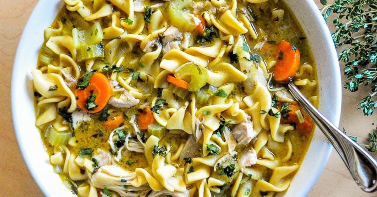 Instant Pot Chicken Noodle Soup Recipe | PS Food