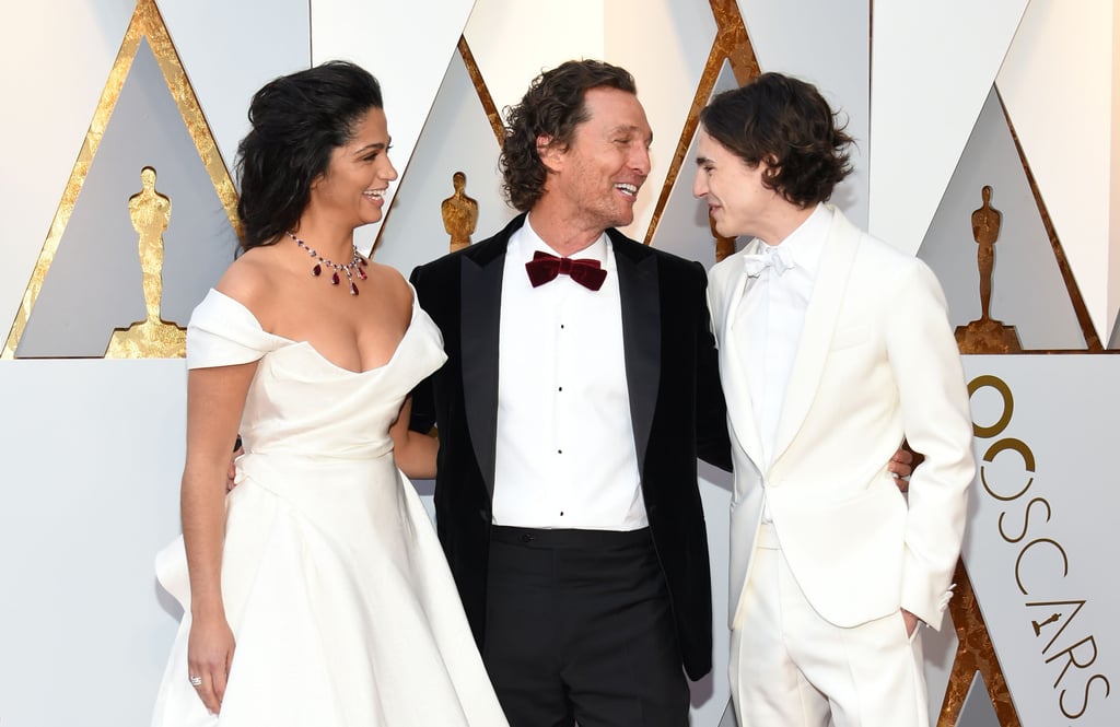 Timothée With Matthew McConaughey and Camila Alves