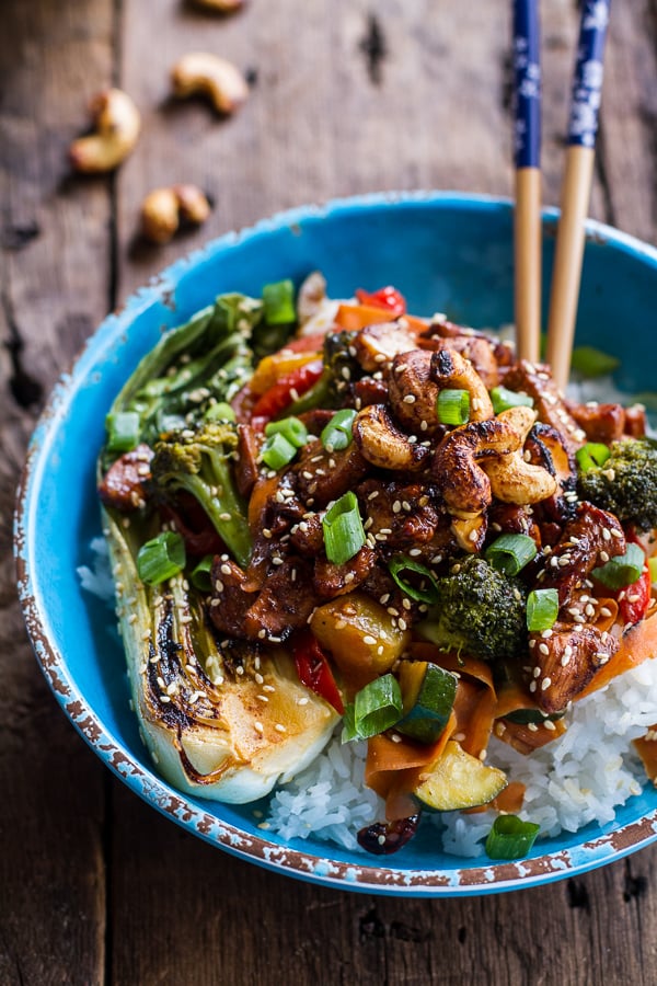 Quick Honey-Ginger Chicken Stir-Fry With Pineapple and Caramelized Cashews