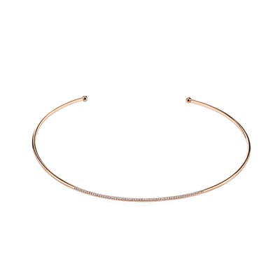 Gabriela Artigas White Diamond Pave Orbit Choker