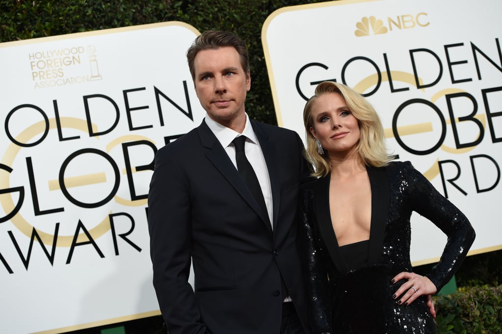 Kristen Bell and Dax Shepard at 2017 Golden Globe Awards