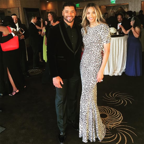 Ciara Givenchy Leopard Dress at a Wedding