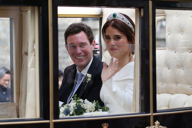 When Eugenie and Jack Looked Like Cinderella and Prince Charming as They Rode Away