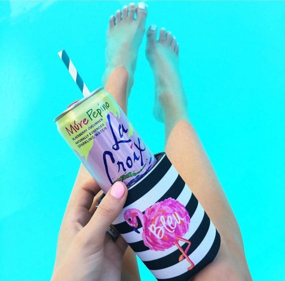 Flamingo Stripe Drink Hugger