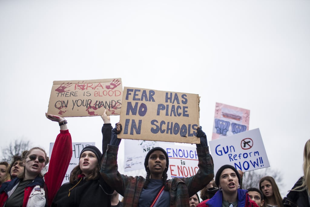 Gun Control Protest Outside White House Feb. 2018