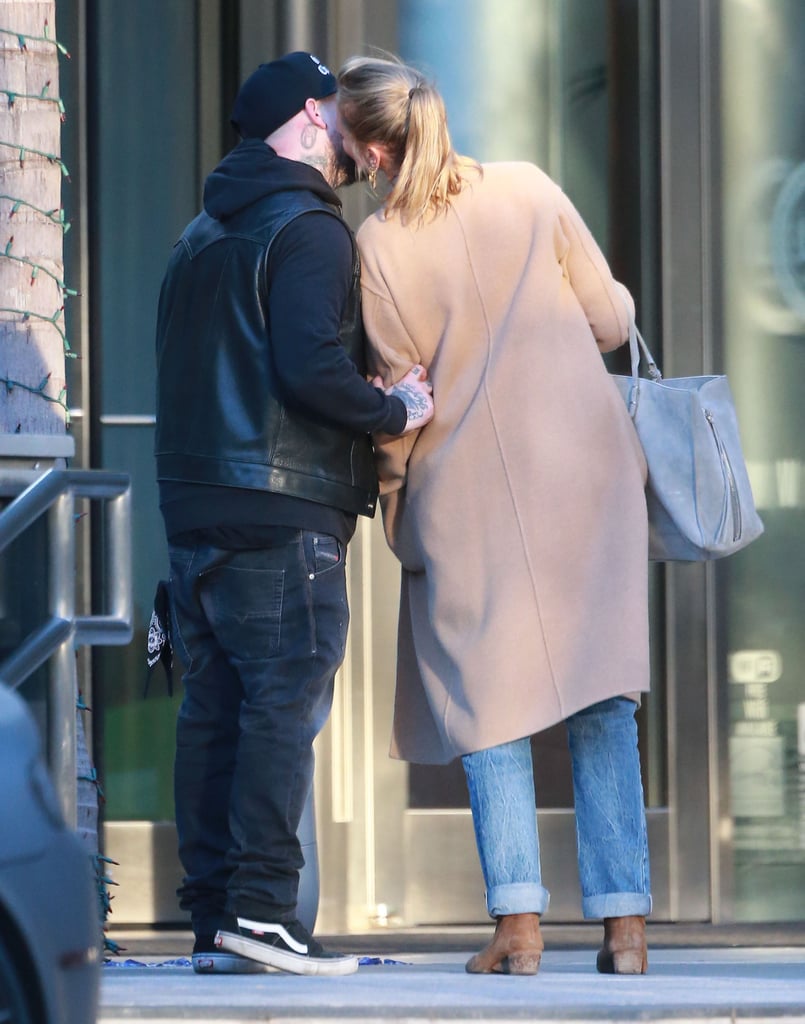 Cameron Diaz and Benji Madden Kissing in LA Dec. 2016