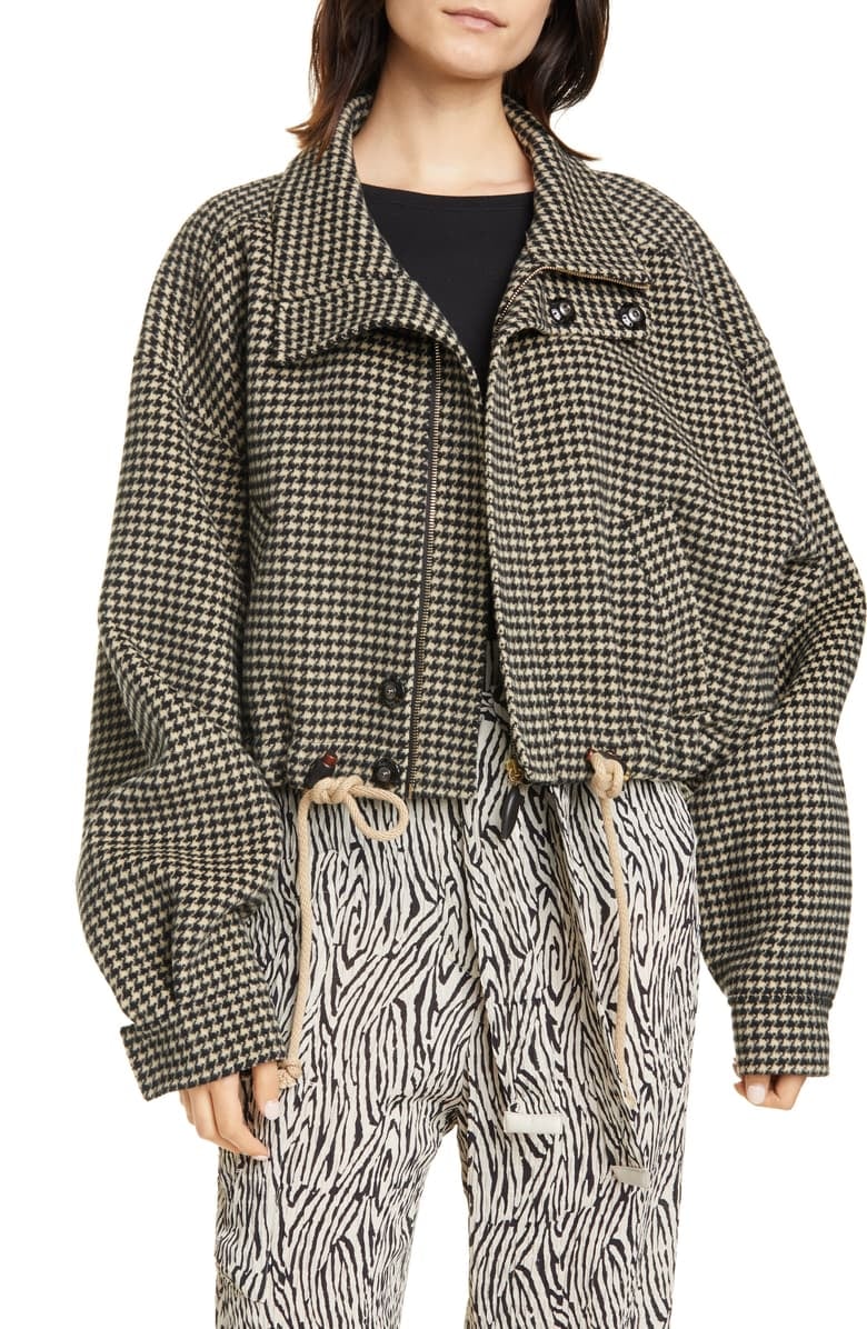 Nanushka Logan Double Face Wool \u0026 Silk 
