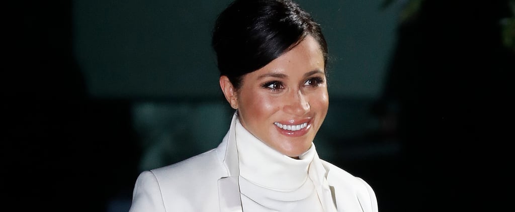 Meghan Markle White Calvin Klein Dress and Coat 2019