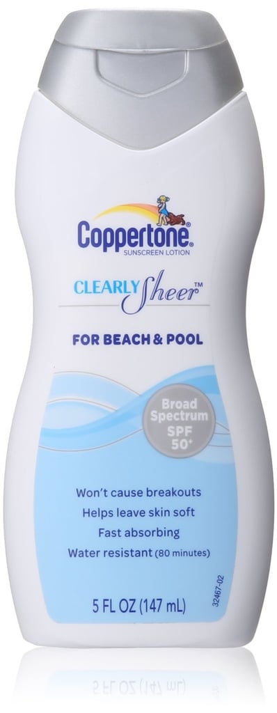 Coppertone Clearly Sheer Sunscreen Lotion Face SPF 30 ($10)