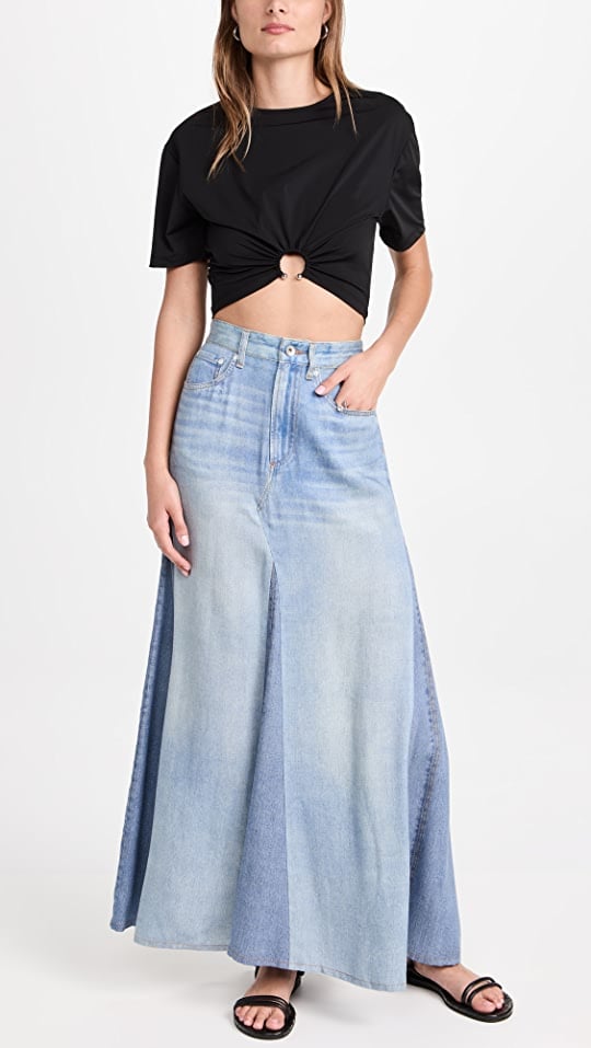 Best Denim Maxi Skirt: Rag & Bone Liquid Miramar Maxi Skirt