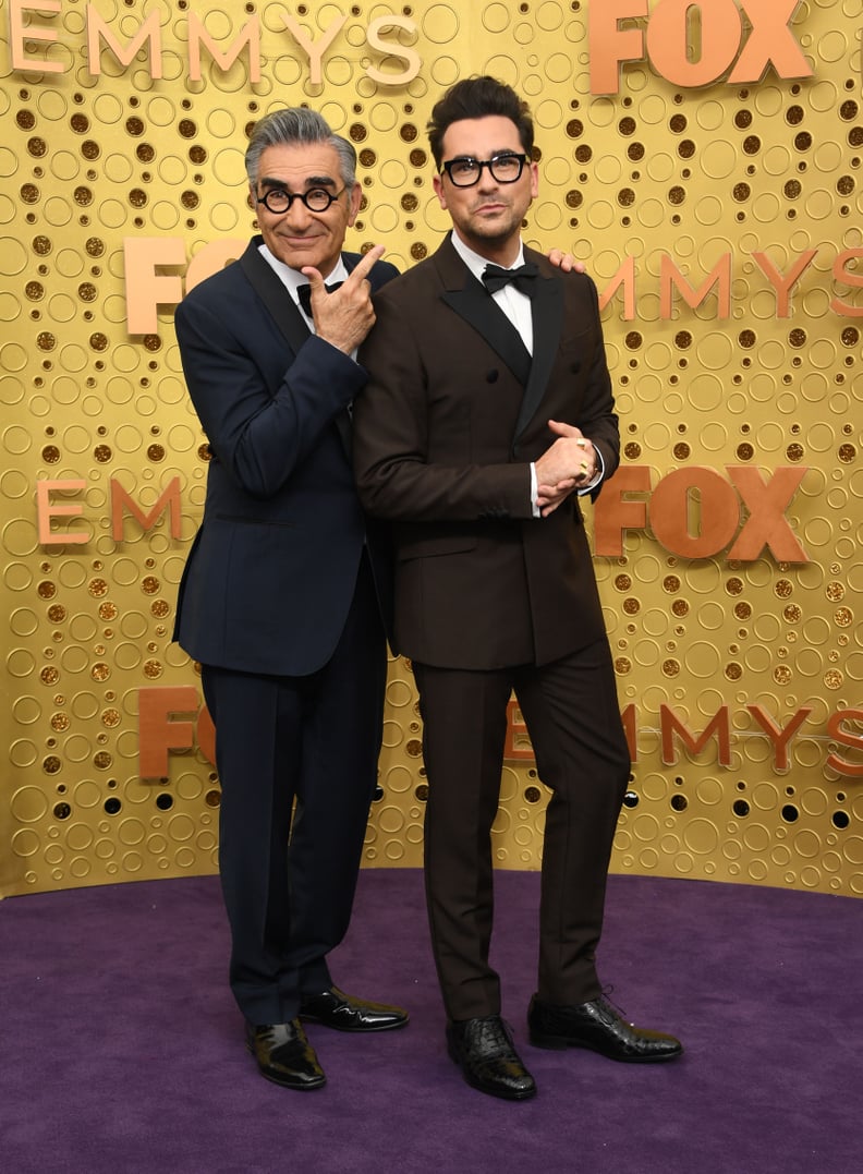 Eugene and Dan Levy at the 2019 Emmys