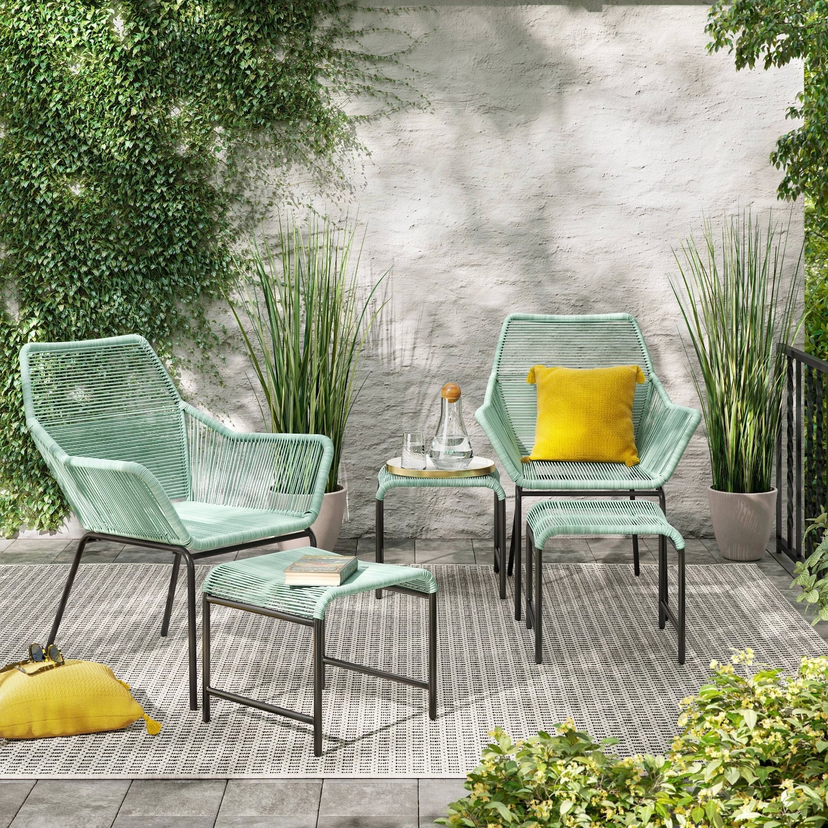 target small space patio furniture