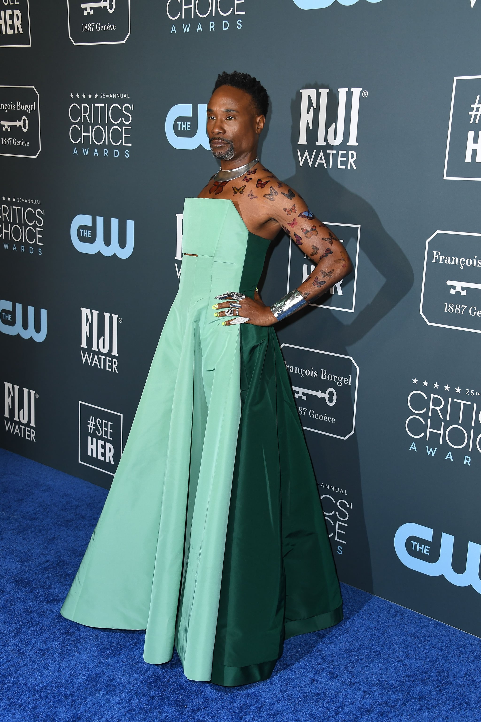 billy porter green dress