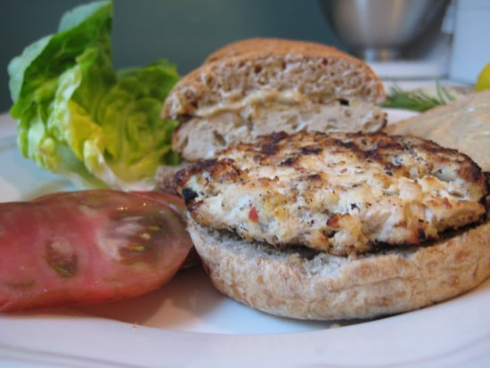 Herb Chicken-Tofu Burgers
