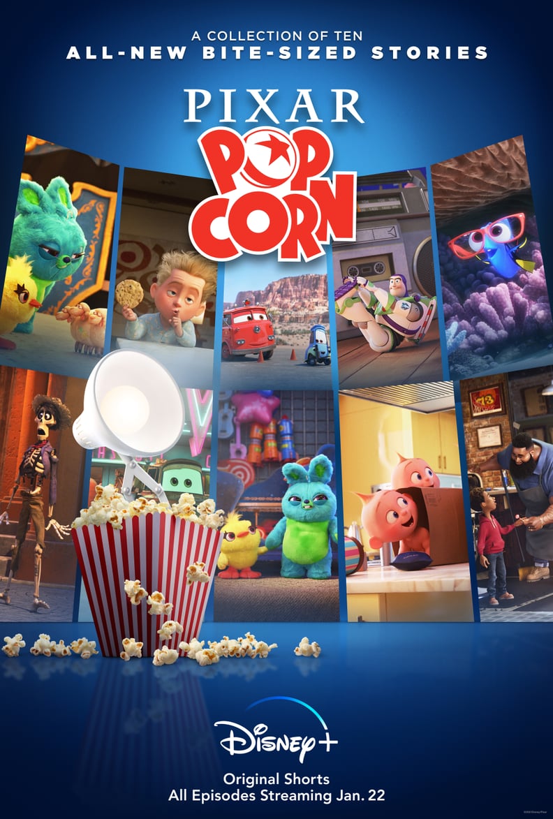 Disney+'s Pixar Popcorn Poster