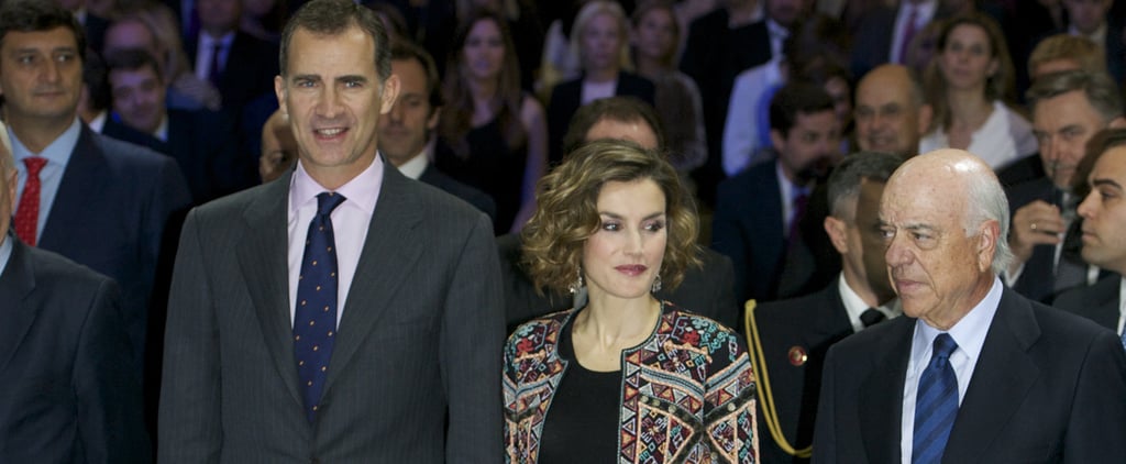Queen Letizia of Spain Wears Statement Jacket November 2015