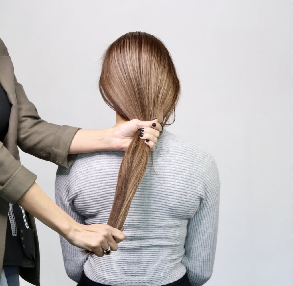 French Braid Tutorial, Step 1: Brush, Then Bend