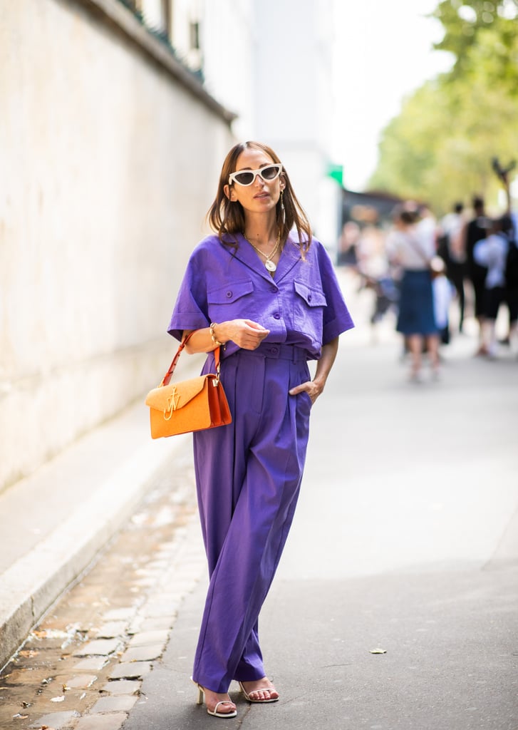 Who knew a purple suit could look so cool?