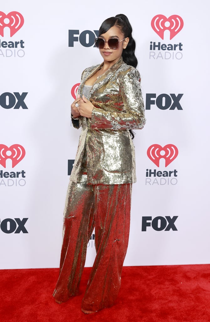 H.E.R.'s Sequin Outfits at the 2021 iHeartRadio Music Awards | POPSUGAR ...
