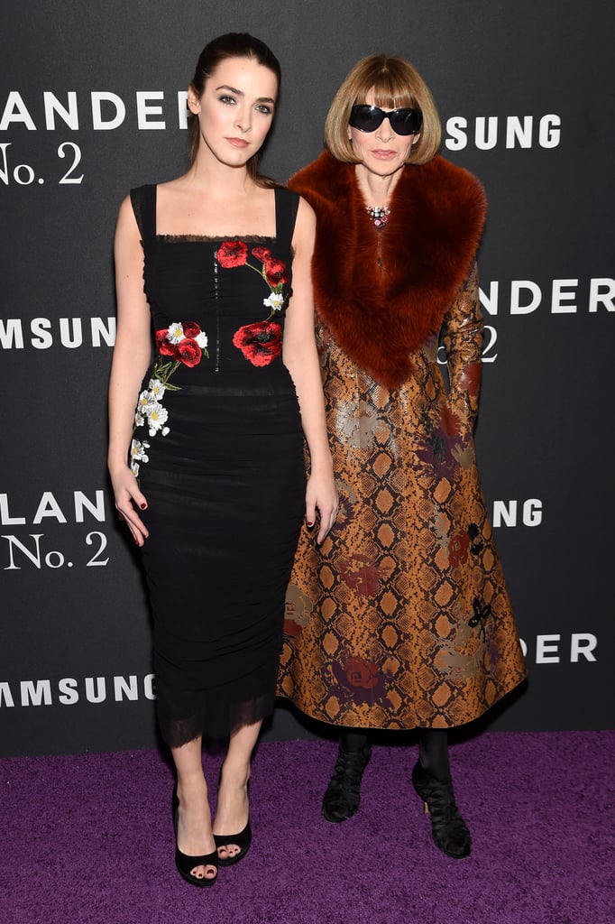 Bee Shaffer wearing Dolce & Gabbana with Anna Wintour.