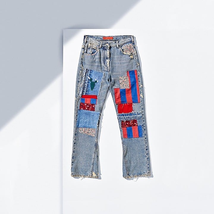 Tommy Hilfiger Flared Patched Jeans