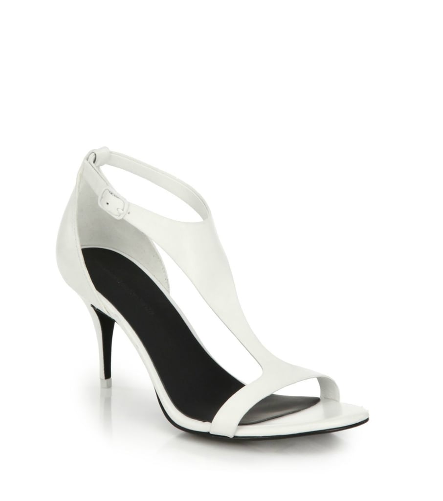Alexander Wang Nelle Leather T-Strap Sandals ($475)