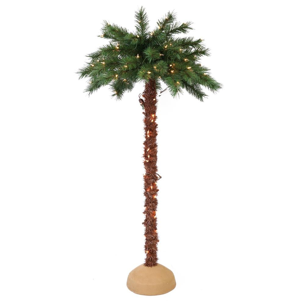 Puleo International 5-Foot Artificial Christmas Palm Tree