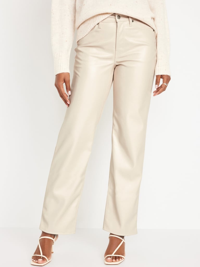 Old Navy High-Waisted OG Loose Faux-Leather Pants