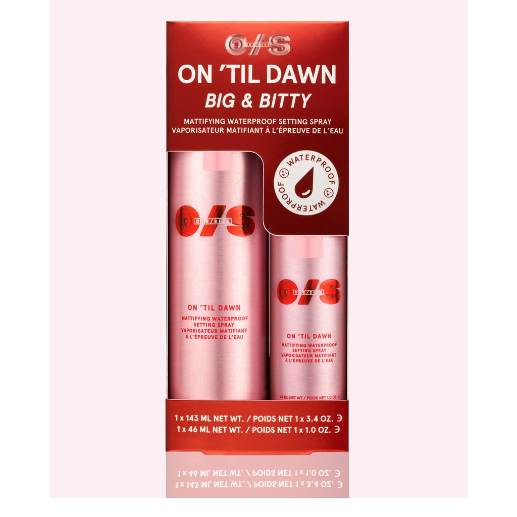 ONE/SIZE by Patrick Starrr On 'Til Dawn Mattifying Waterproof Setting Spray Big & Bitty Duo ($36, originally $52)
This is the setting spray to end all setting sprays, according to me and pretty much everyone I know who's tried it. And while I fully stand by my own review, I'll gladly point to Beyoncé as proof; she famously used it to keep her makeup intact during a full-on rainstorm on the Renaissance Tour. I don't move like her on a dry day, let alone in the rain, but I can confirm it lives up to its waterproof claims. This gift set includes both a full-size and a mini, so they'll be covered at home and on the go.