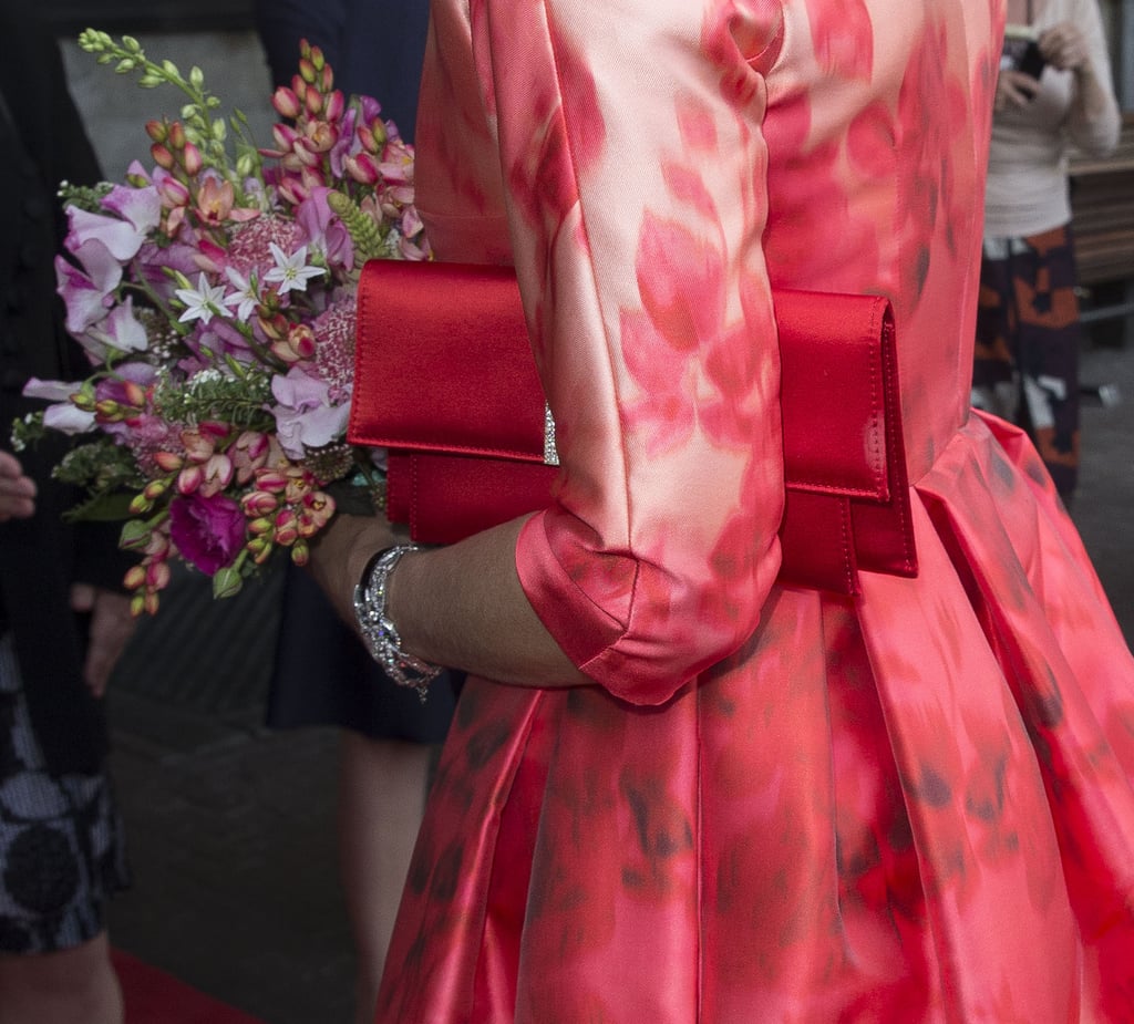 Queen Maxima's Red Natan Dress at Holland Festival 2016