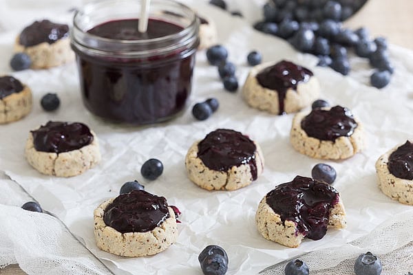 Blueberry Thumbprint Cookies