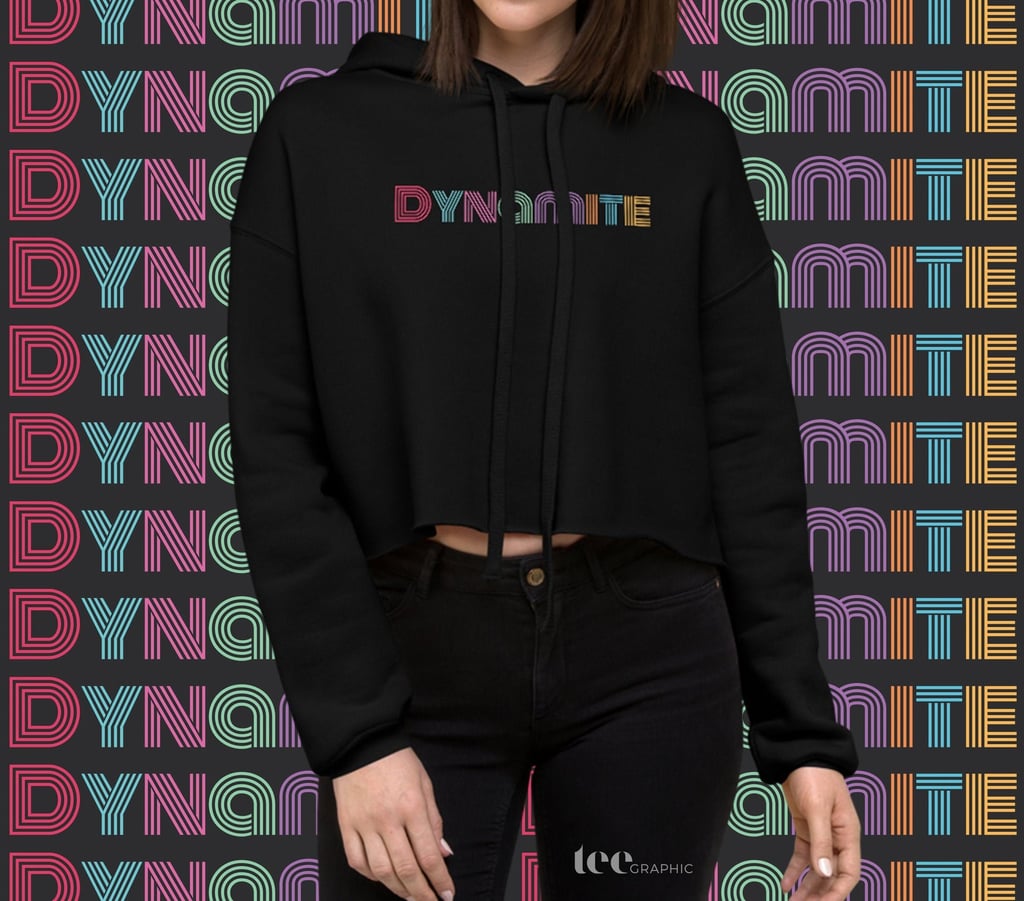 Dynamite BTS Cropped Hoodie Sweatshirt