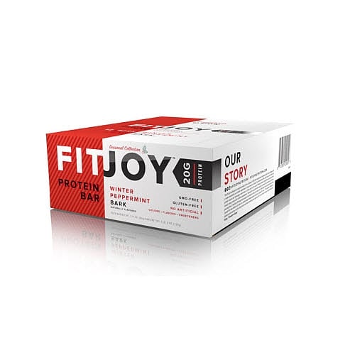 FitJoy Winter Peppermint Bark Protein Bar