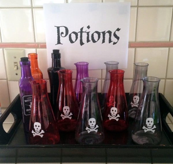 The magic potion table — proceed with caution here!