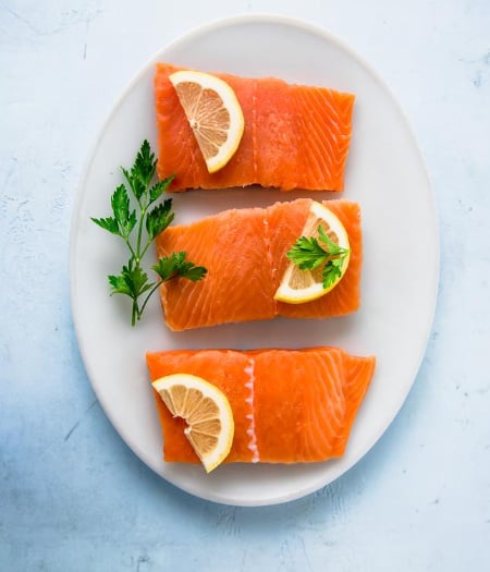 Alaska Gold Seafood Wild Coho Salmon Portions