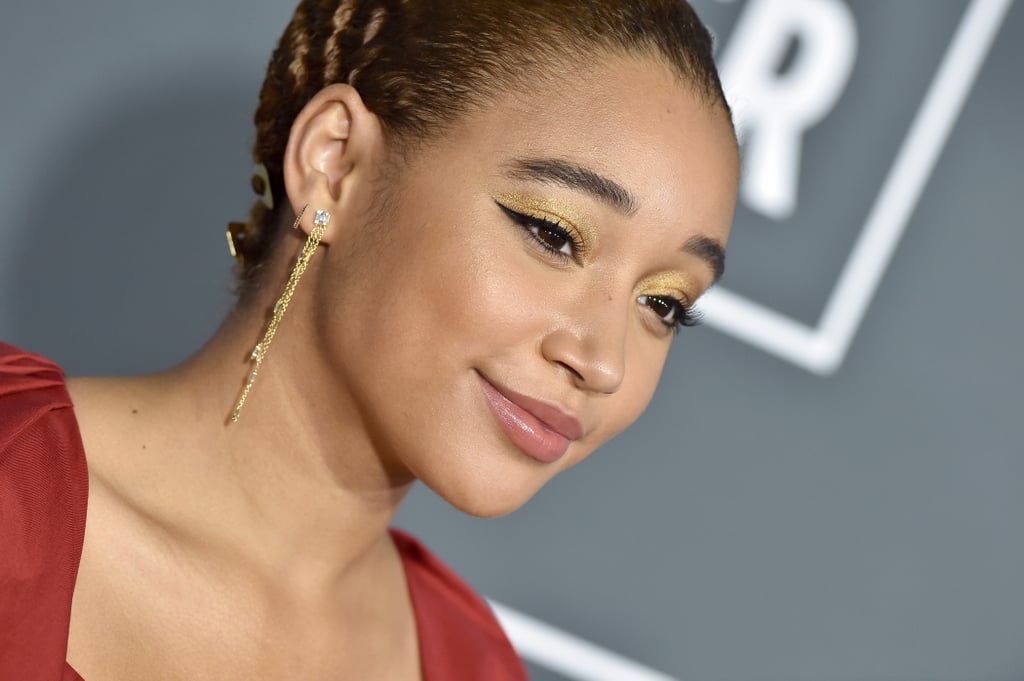 Amandla Stenberg's Gold Eye Shadow