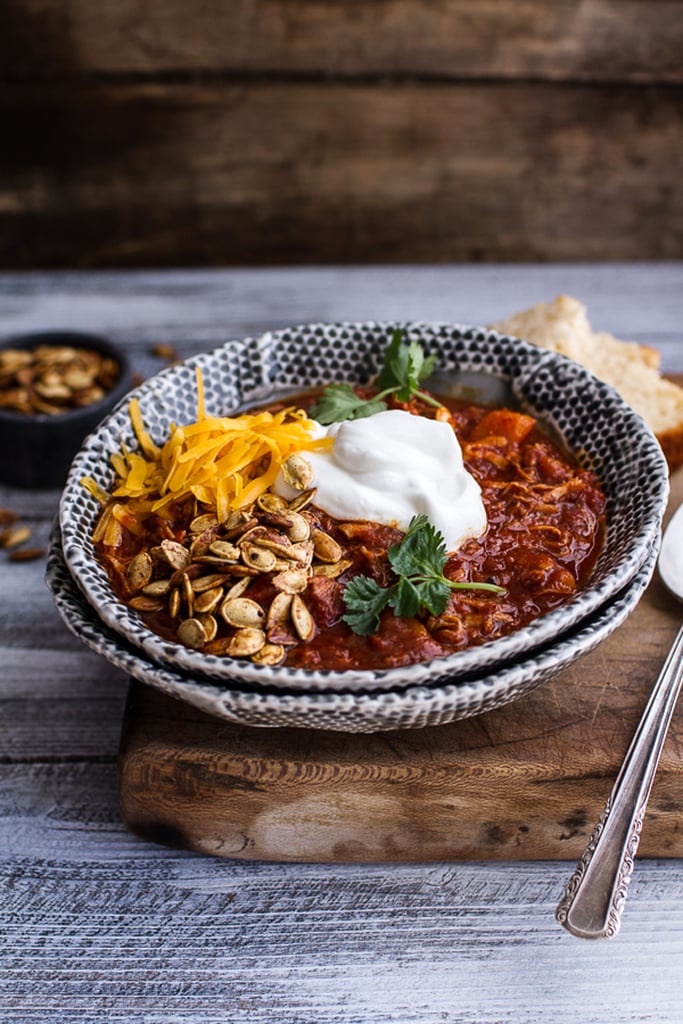 Slow-Cooker Chipotle Pulled-Pork Chili Slow-Cooker Chipotle Pulled-Pork Chili