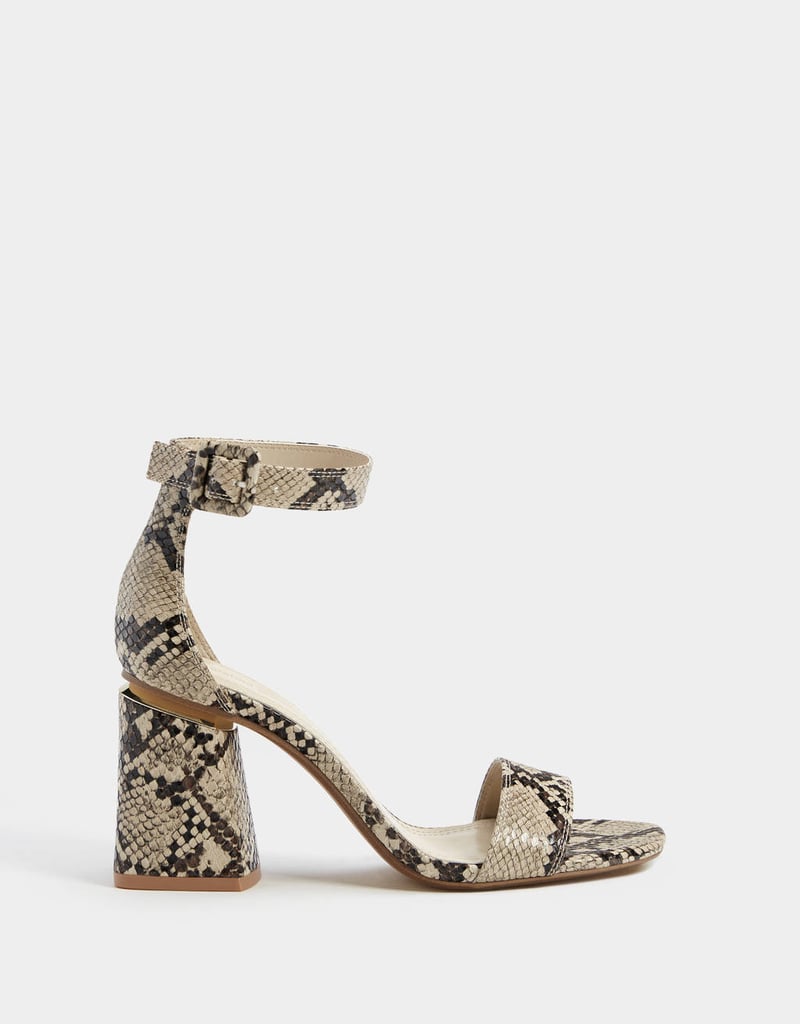 Bershka Animal Print High Heels