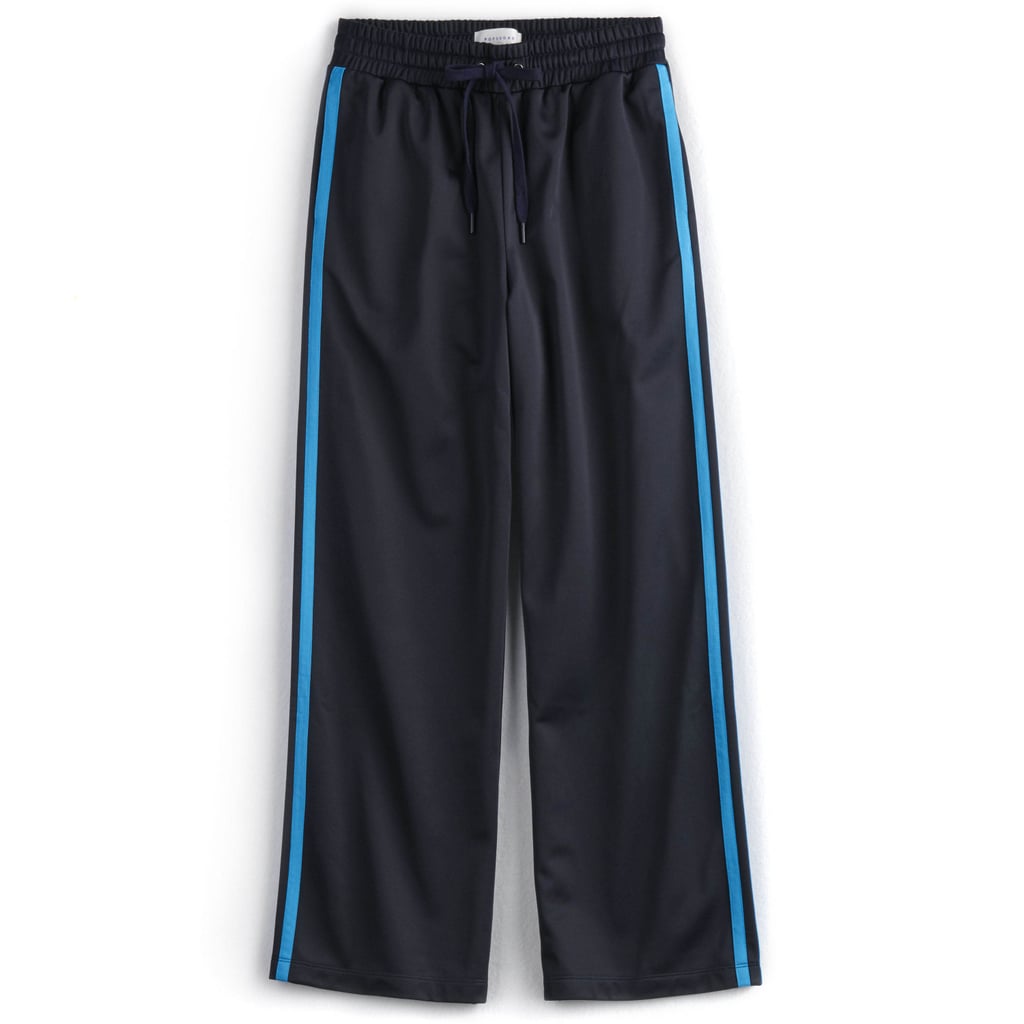 Side-Stripe Wide-Leg Athletic Pants