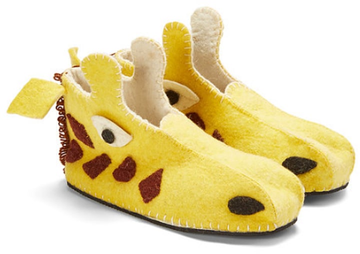 Yellow Wool Giraffe Slipper ($45)