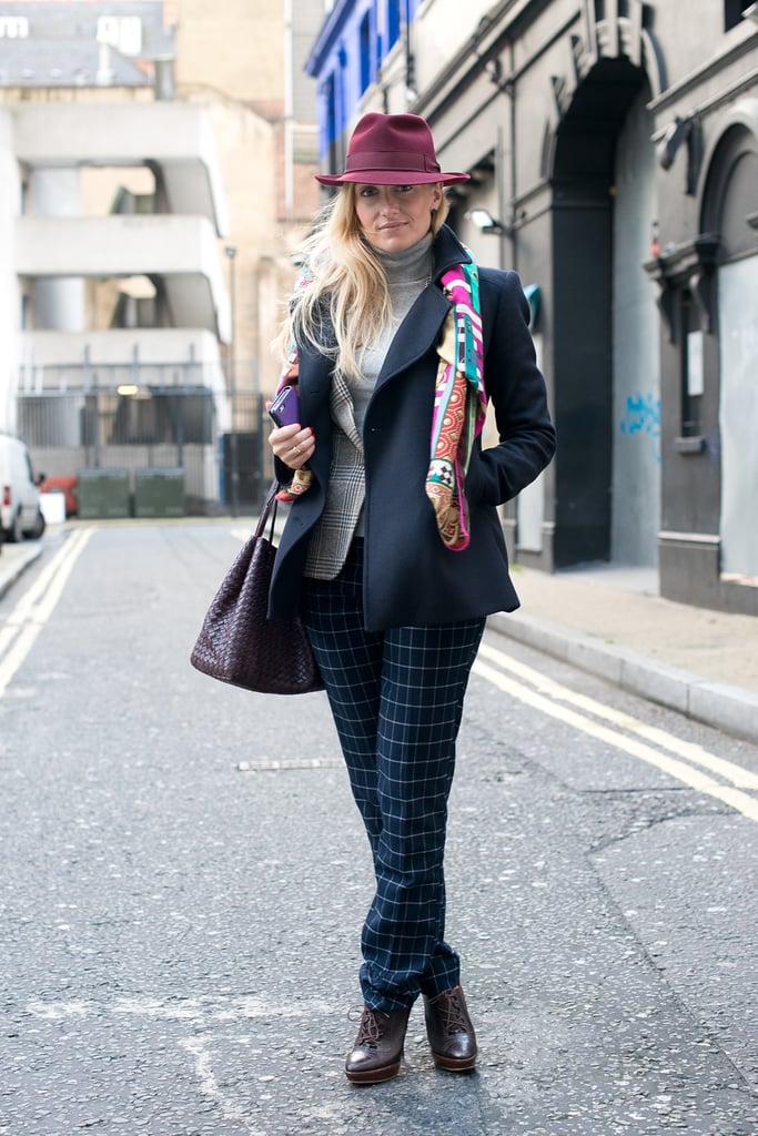 You too can mix plaid and checkered prints like this pro.