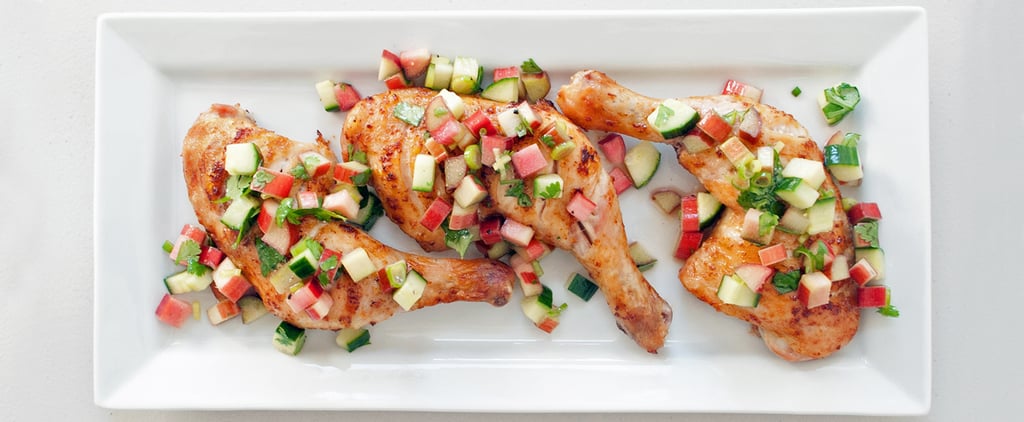 Chicken Thighs With Rhubarb Salsa